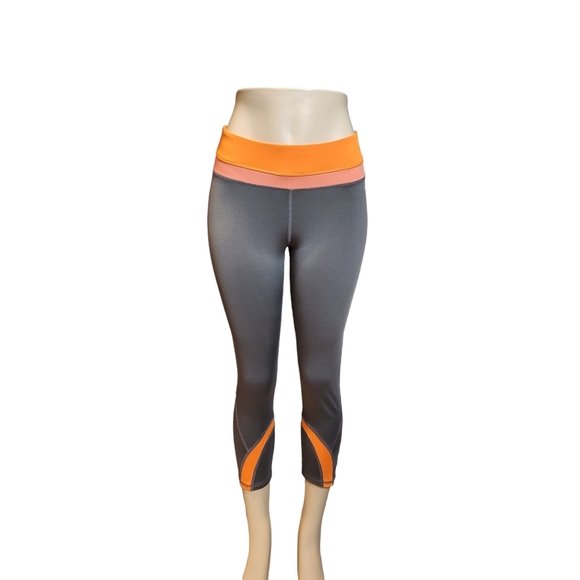 TKO size m workout leggings Grey orange - Picture 5 of 14